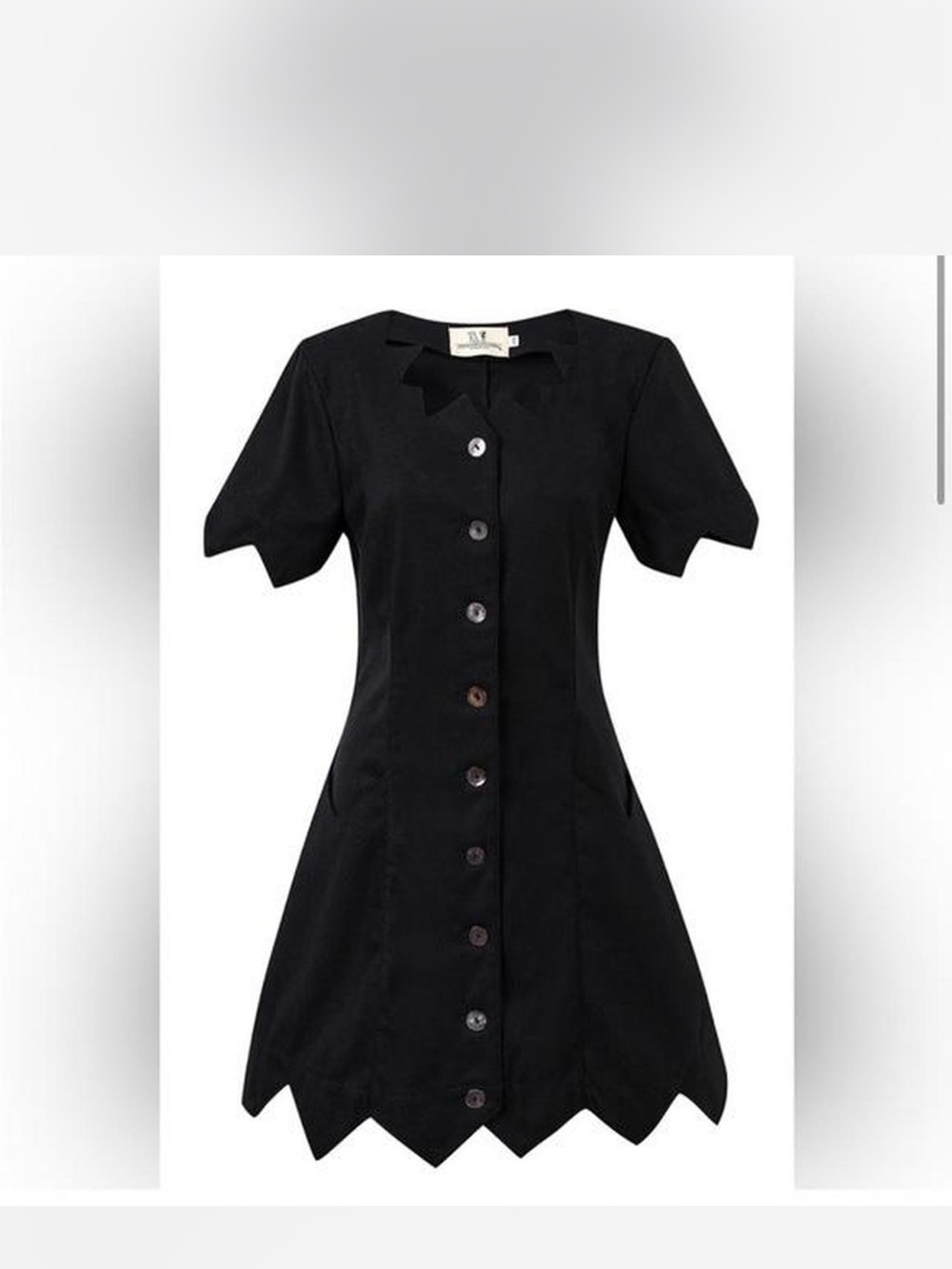 Fashion Brand Company Tattered Witch Mini Dress Black Small